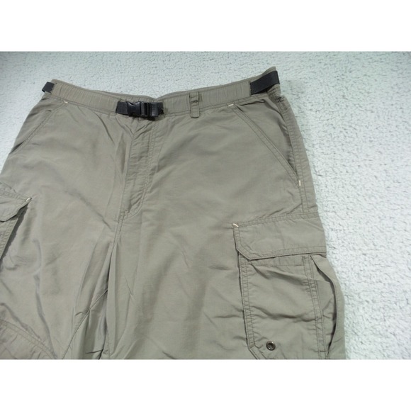REI Pants Mens Size M 35 X 31 Green Convertible Cargo Belted Ankle Zip UPF 50+ - Picture 5 of 16